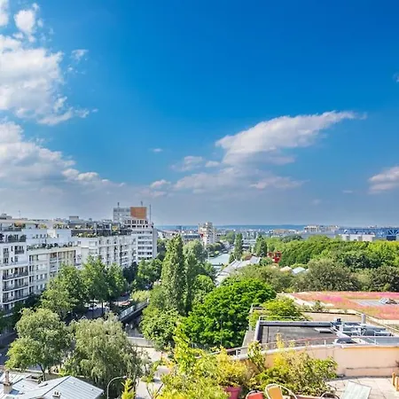 Superbe Duplex Paris-rooftop Vue Panoramique דירה