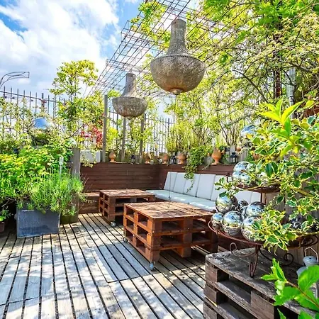 דירה Superbe Duplex Paris-rooftop Vue Panoramique פריז