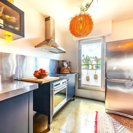Superbe Duplex Paris-rooftop Vue Panoramique דירה פריז
